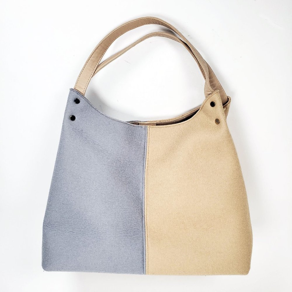 Graf & Lantz Charlie Wool Two-Tone Tote Bag
